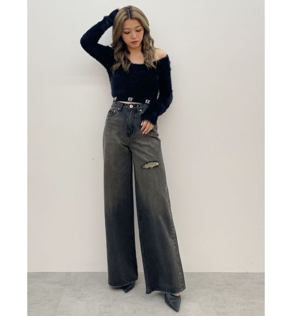 GYDA「G noobgydiesシャギーニットトップス」|ニット・セーター|