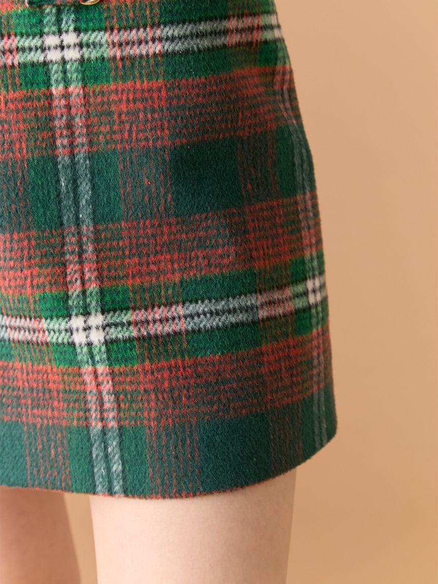 LILY BROWN「フロントビットデザインミニスカート(Hearts2Hearts着用)」|スカート|