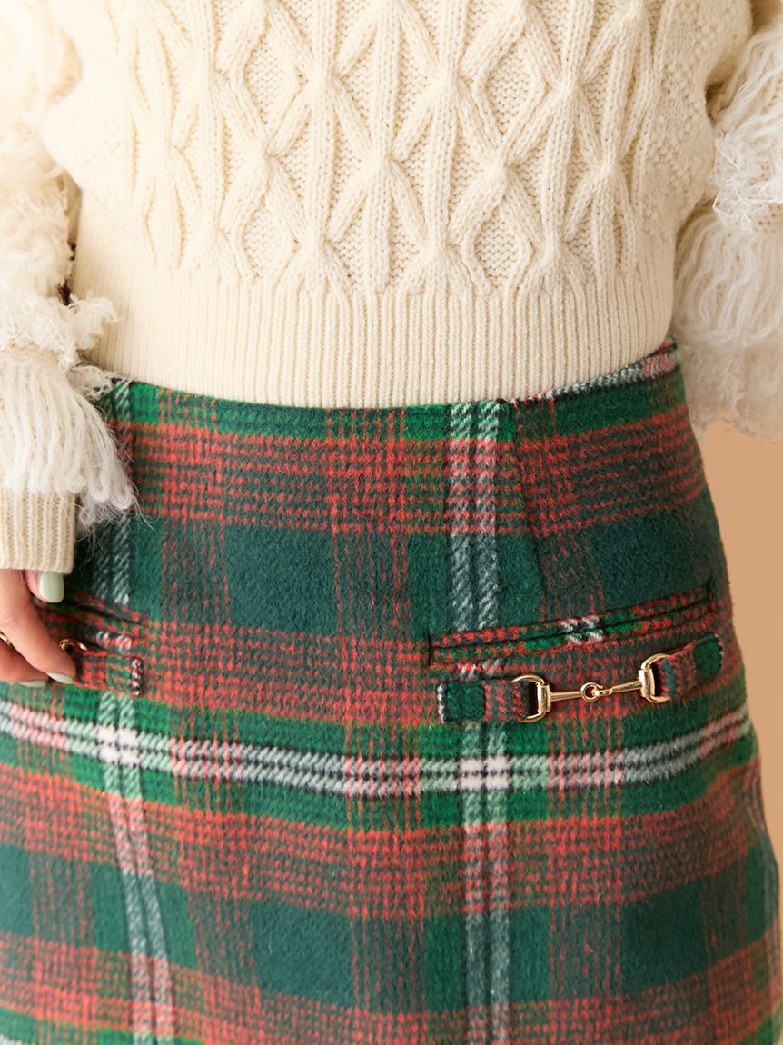 LILY BROWN「フロントビットデザインミニスカート(Hearts2Hearts着用)」|スカート|