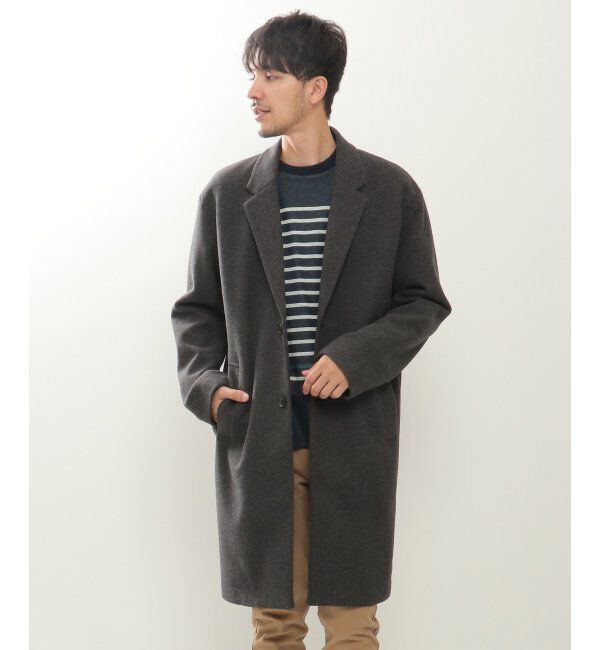 IKKA LOUNGE「【消臭】EASYSTRETCHチェスターコート」|トレンチコート|チャコール