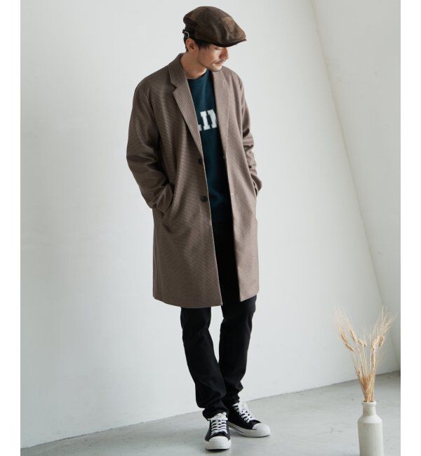 IKKA LOUNGE「【消臭】EASYSTRETCHチェスターコート」|トレンチコート|