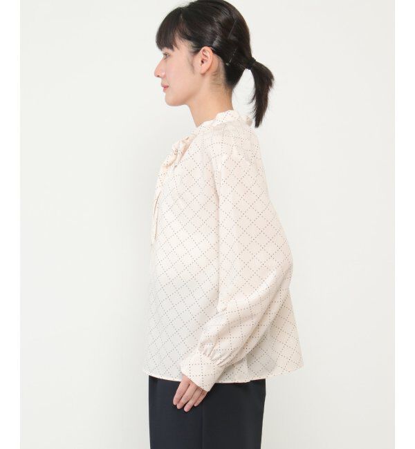 IKKA LOUNGE「【洗濯機で洗える】前後2WAYタイブラウス」|シャツ・ブラウス|