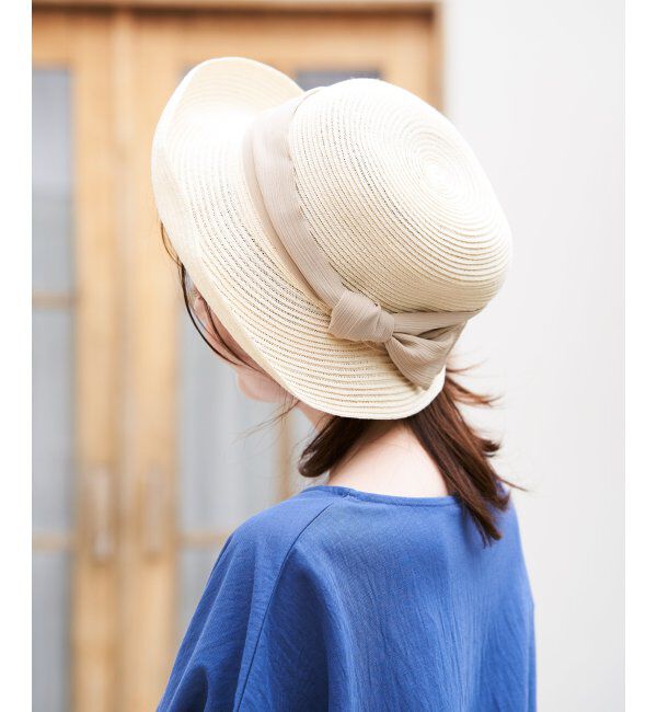 ikka「雑材ソフトブリムアップハット」|その他|オフホワイト