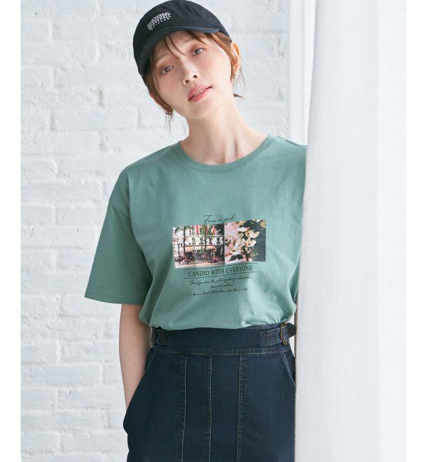 ikka「ロゴフォトプリントＴ」|Tシャツ・カットソー|