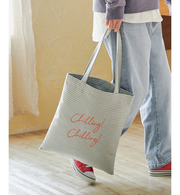 Lbc with Life「ジャガードA4トートバッグ」|その他|ライトブルー