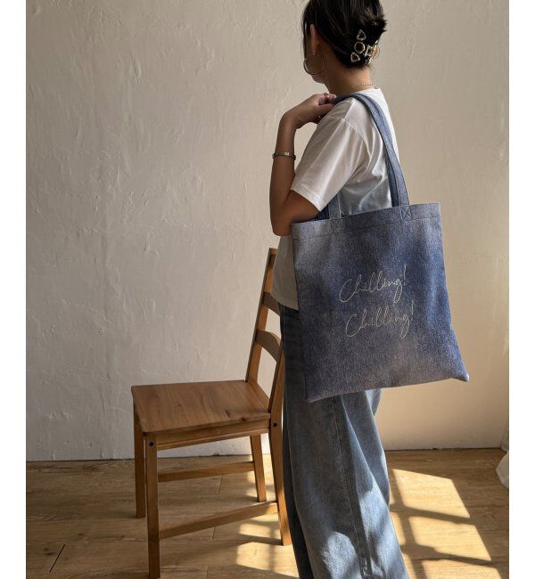 Lbc with Life「ジャガードA4トートバッグ」|その他|ブルー