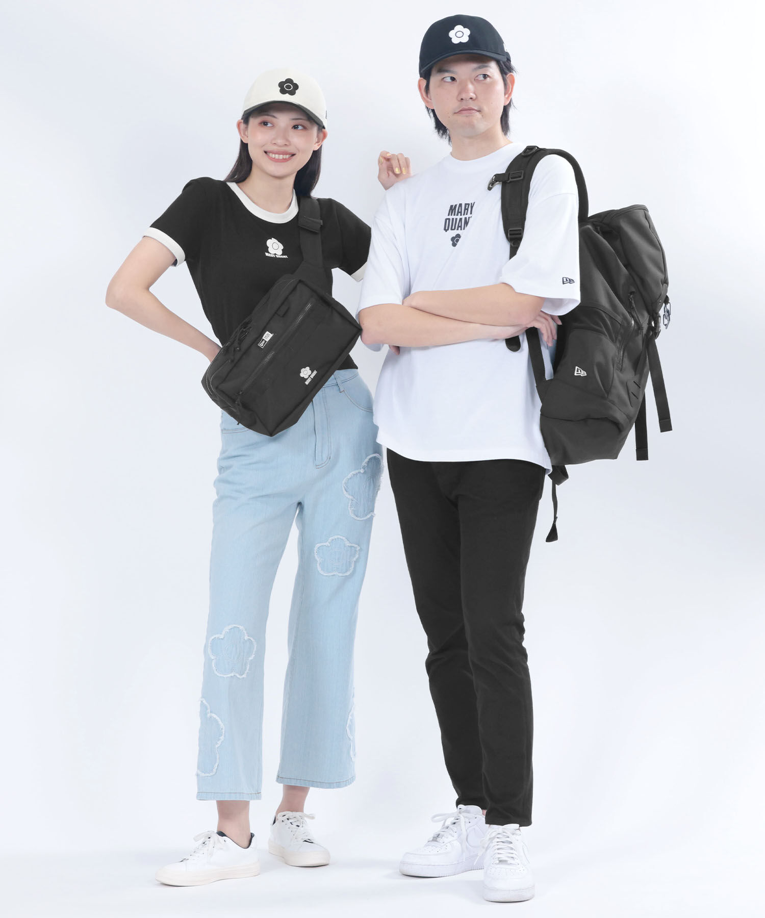 MARY QUANT「NEW ERA(R) &times; MARY QUANTスクエア ボディバッグ」|ショルダー・メッセンジャー|