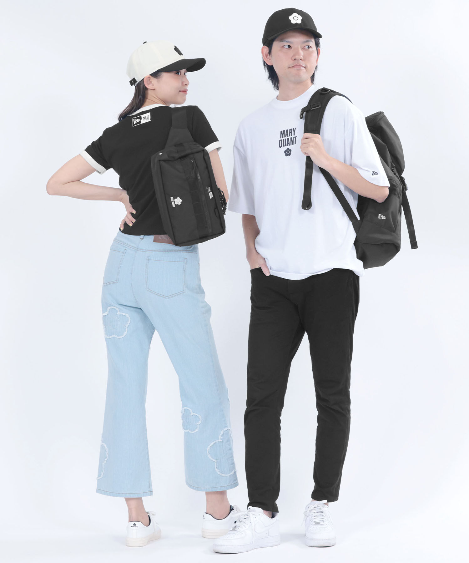 MARY QUANT「NEW ERA(R) &times; MARY QUANTスクエア ボディバッグ」|ショルダー・メッセンジャー|