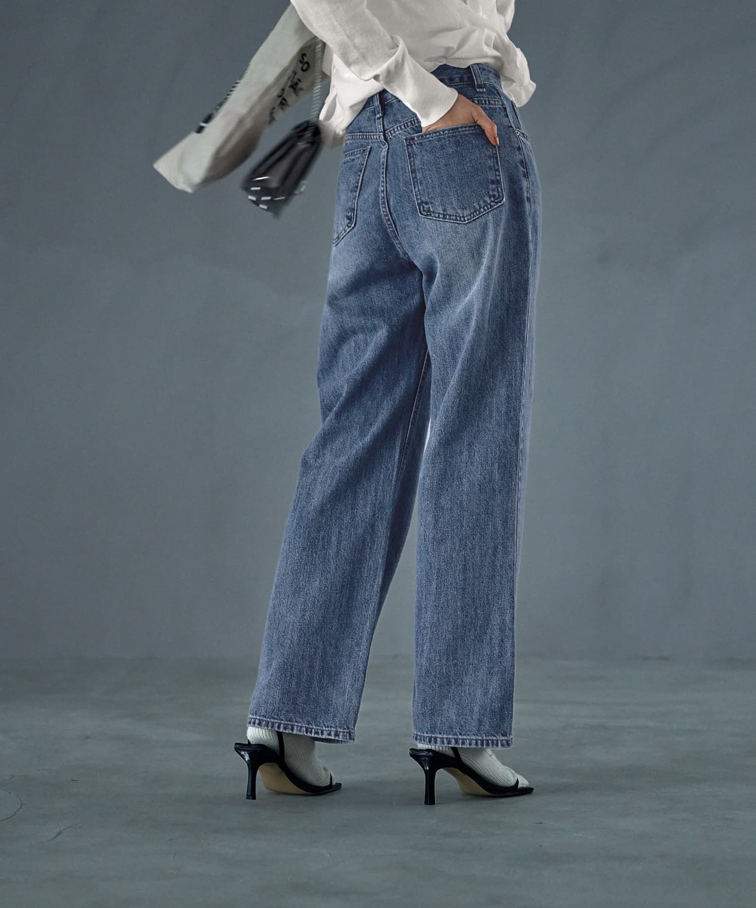 STYLE DELI「ブリーチストレートデニム」|デニム|