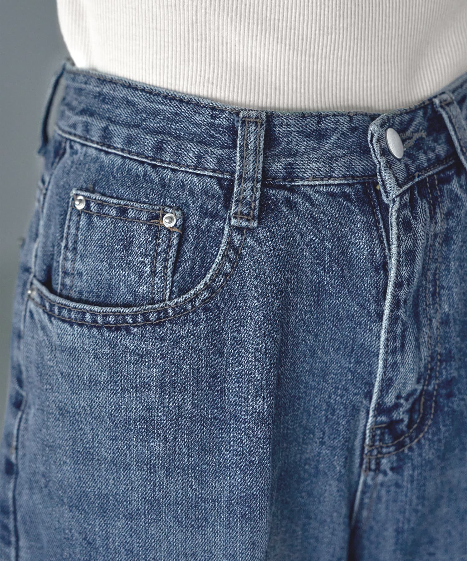 STYLE DELI「ブリーチストレートデニム」|デニム|