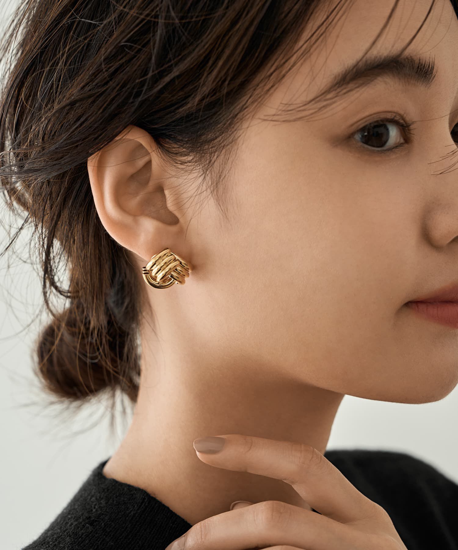 STYLE DELI「トリプルパーツレイヤードピアス」|ピアス|