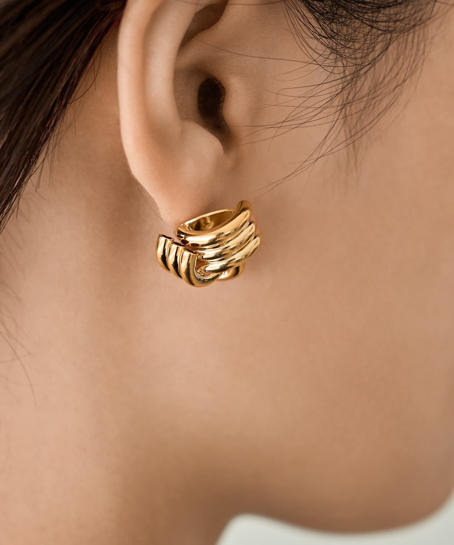 STYLE DELI「トリプルパーツレイヤードピアス」|ピアス|