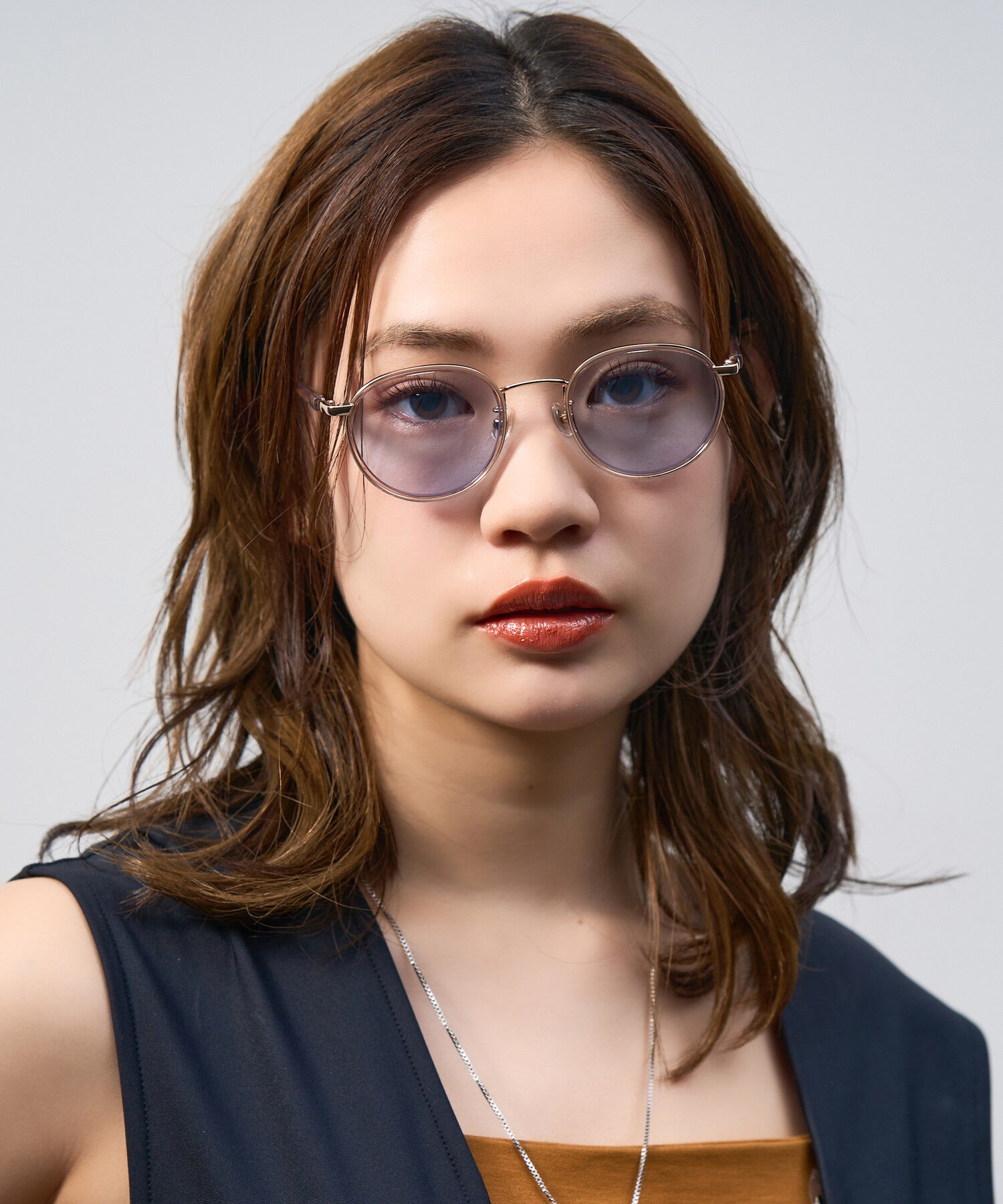  「Zoff | UNITED ARROWS ボストン型 サングラス メタルフレーム UVカット ズレ防止 ユナイテッドアローズ」|サングラス|