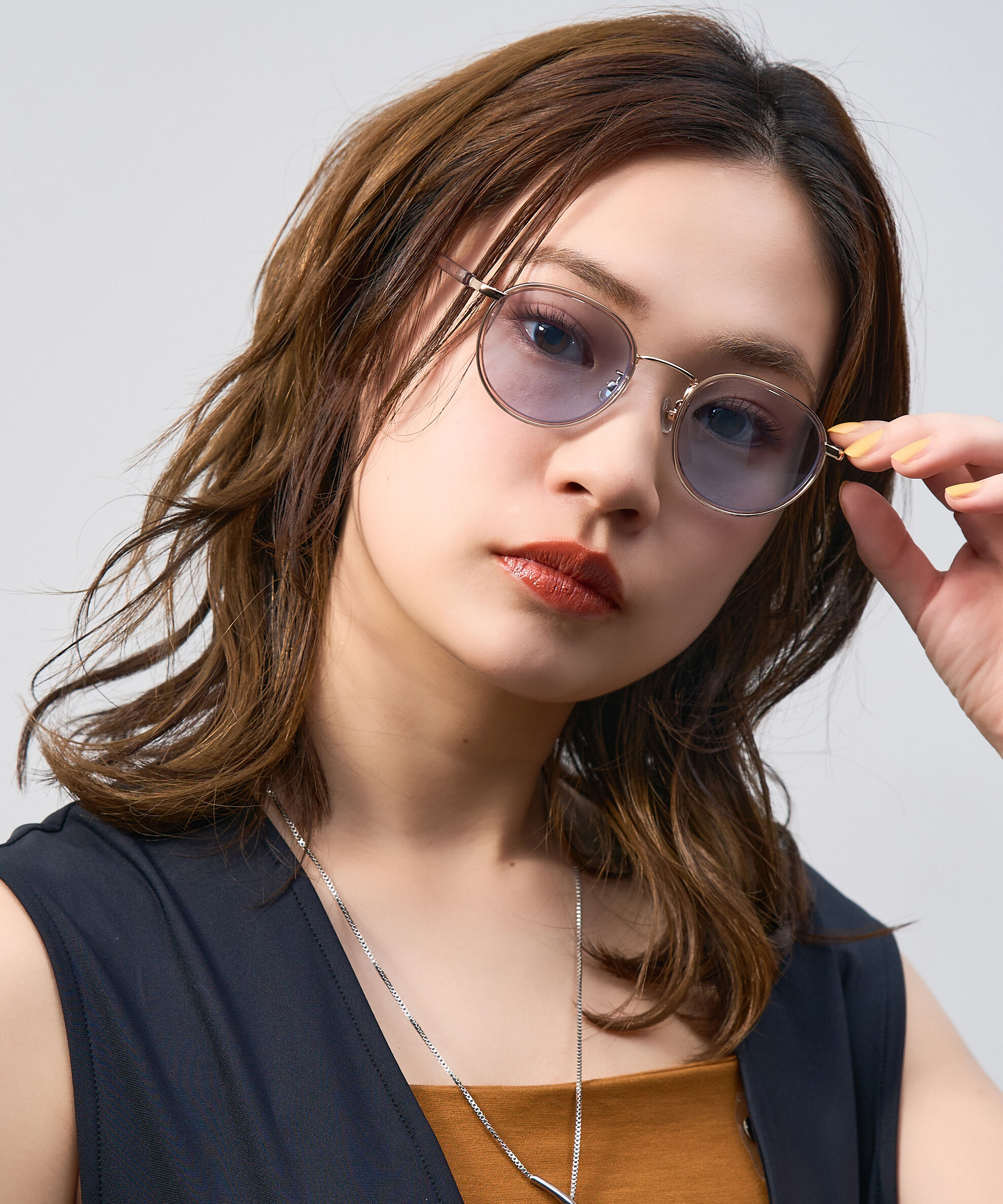  「Zoff | UNITED ARROWS ボストン型 サングラス メタルフレーム UVカット ズレ防止 ユナイテッドアローズ」|サングラス|