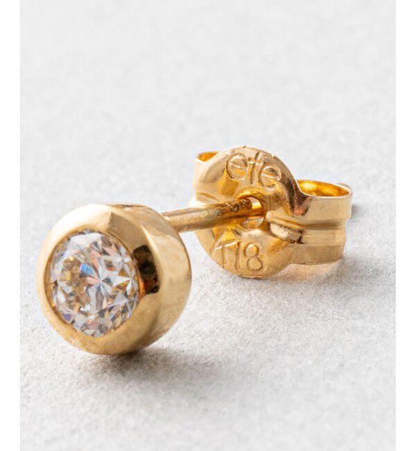ete「K18 ダイヤモンド 0.3ct ピアス「ブライト」」|ピアス|