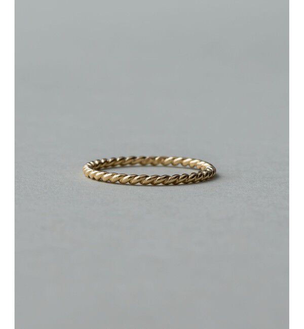 ete「K18YG レイヤード ツイスト リング」|リング|イエローゴールド