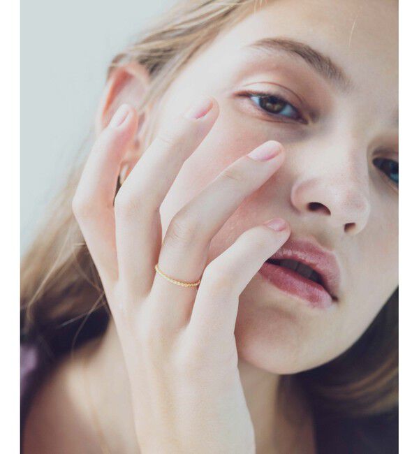 ete「K18YG レイヤード ツイスト リング」|リング|