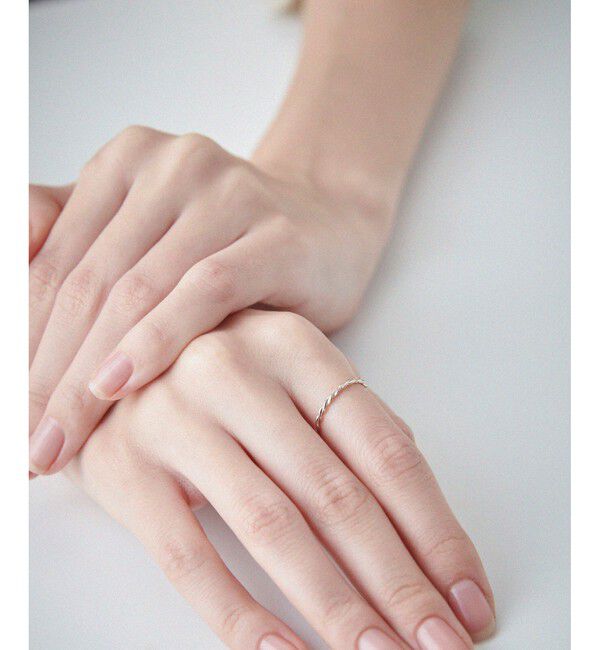 ete「[レイヤード] K10MPG ツイスト リング」|リング|