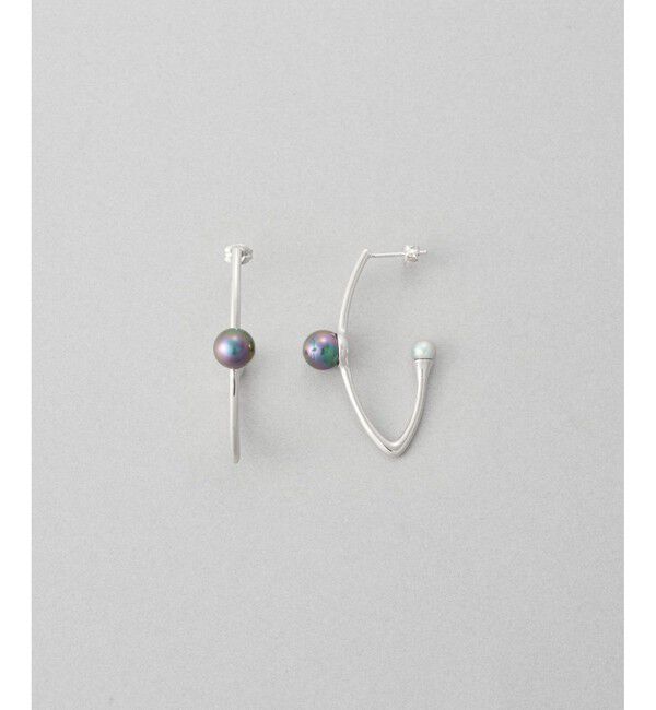 Jouete「フープピアス カラーパール」|ピアス|プラチナム