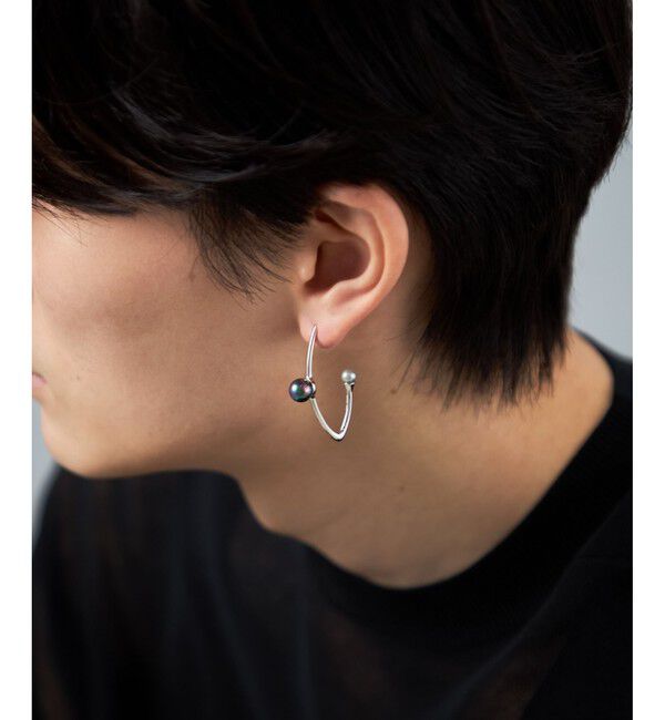 Jouete「フープピアス カラーパール」|ピアス|