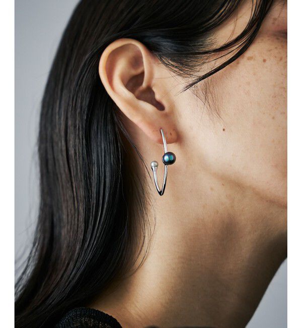 Jouete「フープピアス カラーパール」|ピアス|