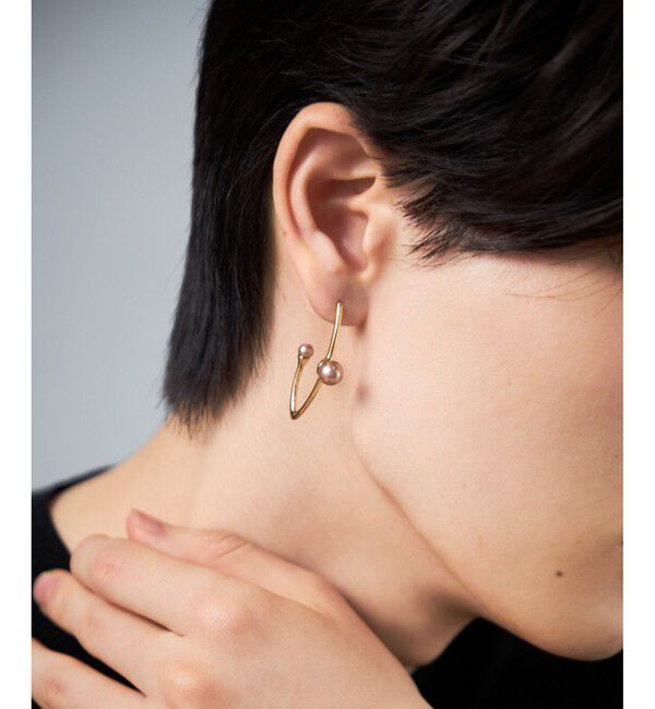 Jouete「フープピアス カラーパール」|ピアス|