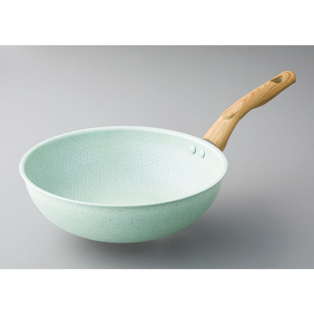 BACKYARD FAMILY「ウォックパン 28cm フライパン 通販 kukuna ククナ 6149-052」|食器・キッチングッズ|グリーン1