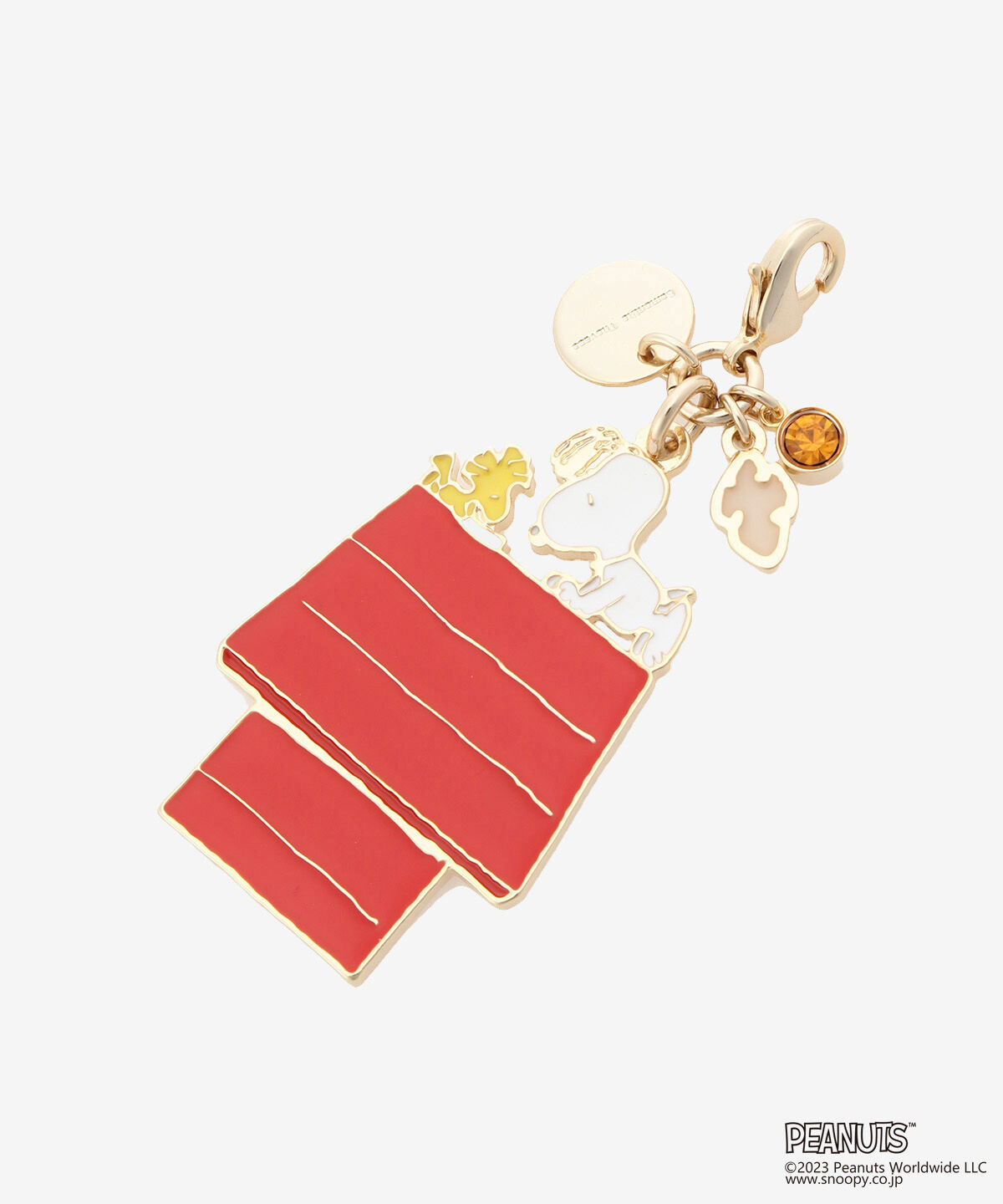 Samantha Thavasa「「スヌーピー」コレクション ファスナーチャーム(ハウス)」|チャーム・キーホルダー|ゴールド