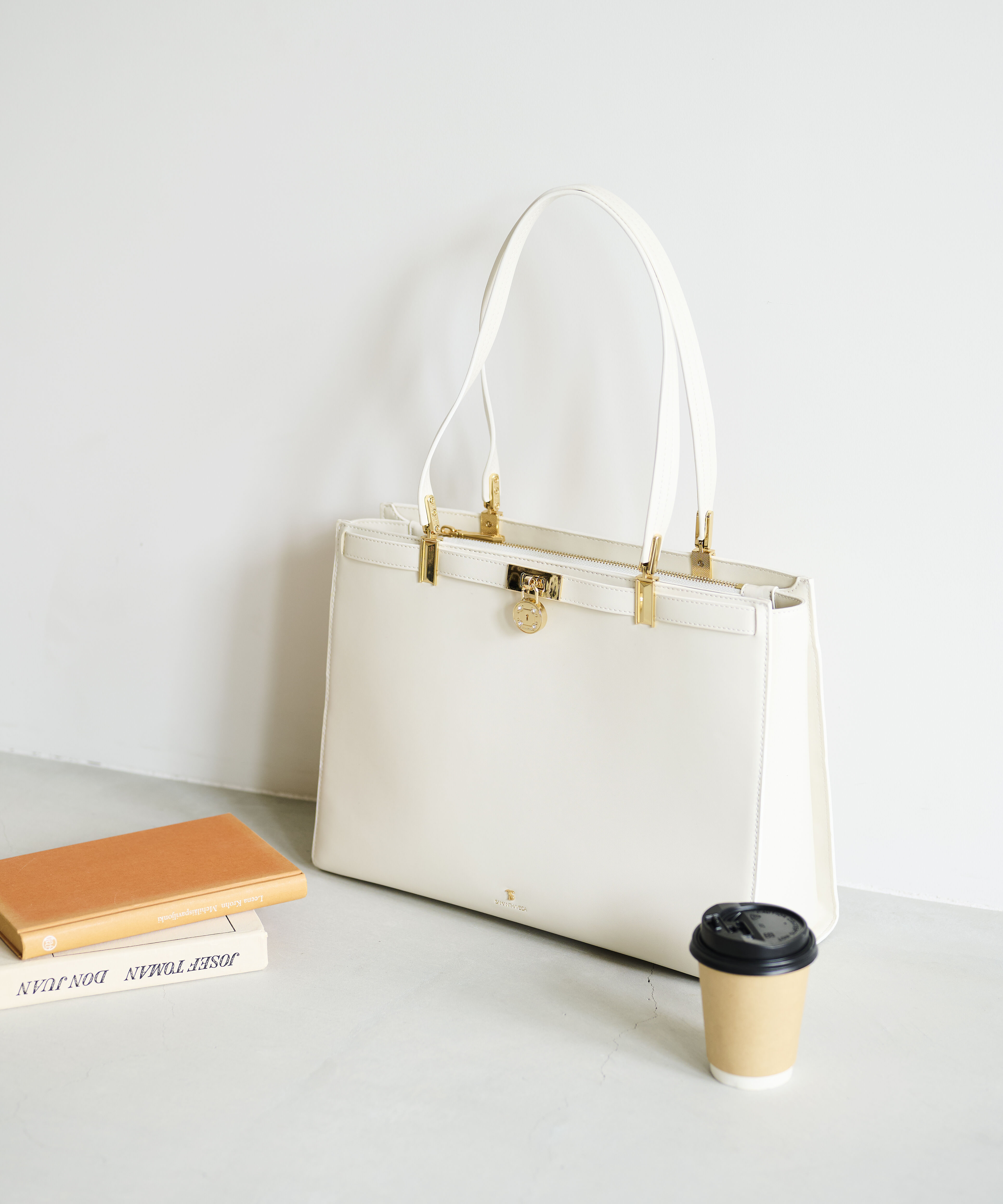 Samantha Vega「サークルロックA4トートバッグ」|トートバッグ|ホワイト