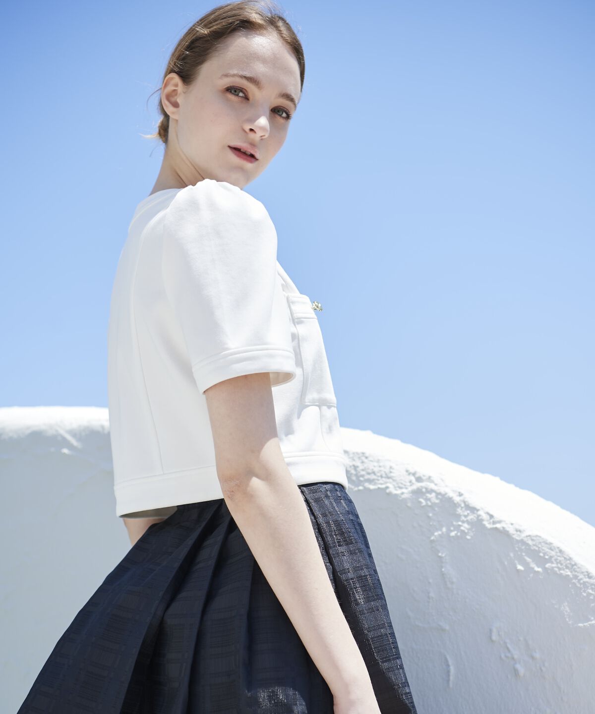 アンドクチュール「ポンチノーカラージャケット」|その他|