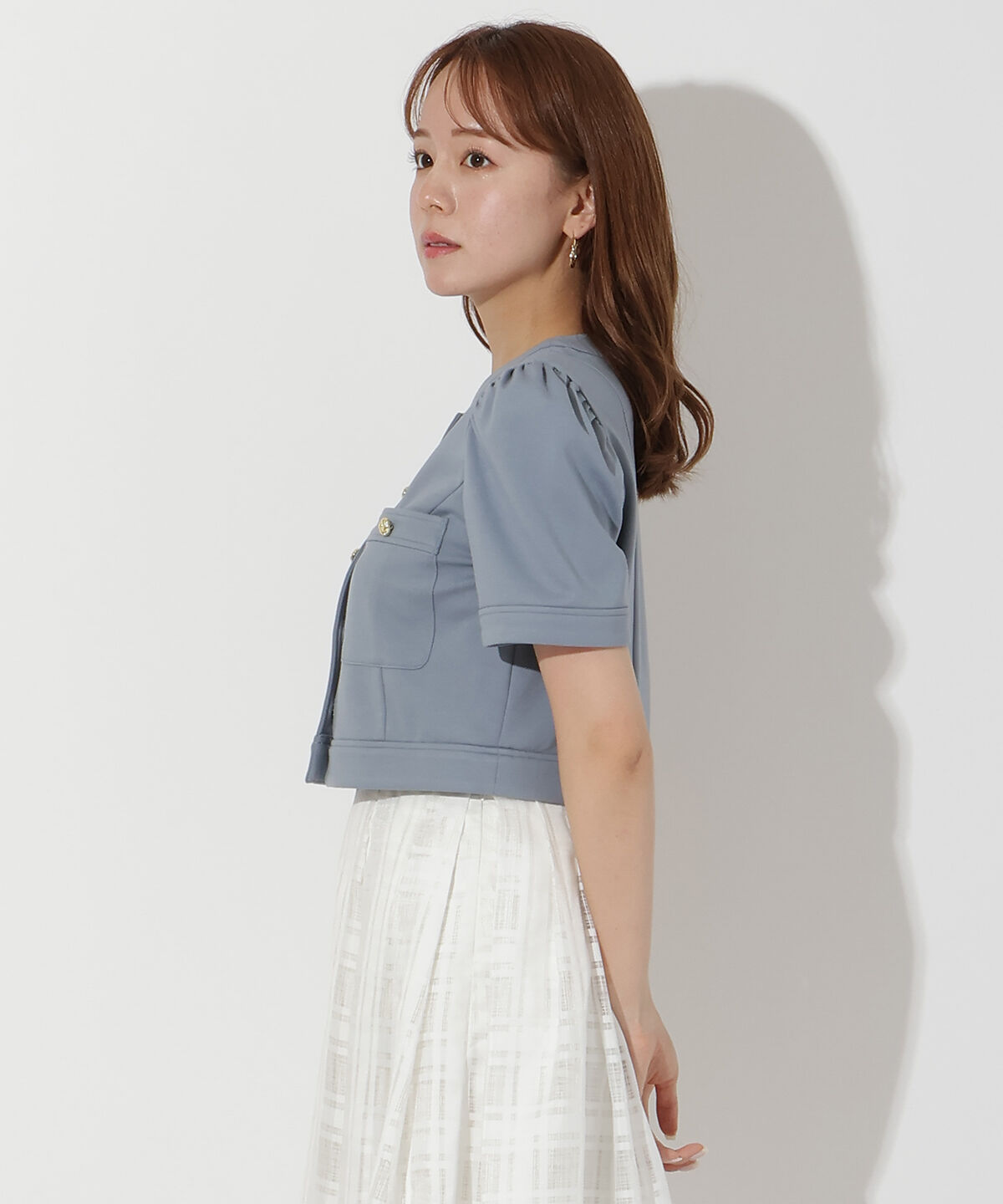 アンドクチュール「ポンチノーカラージャケット」|その他|