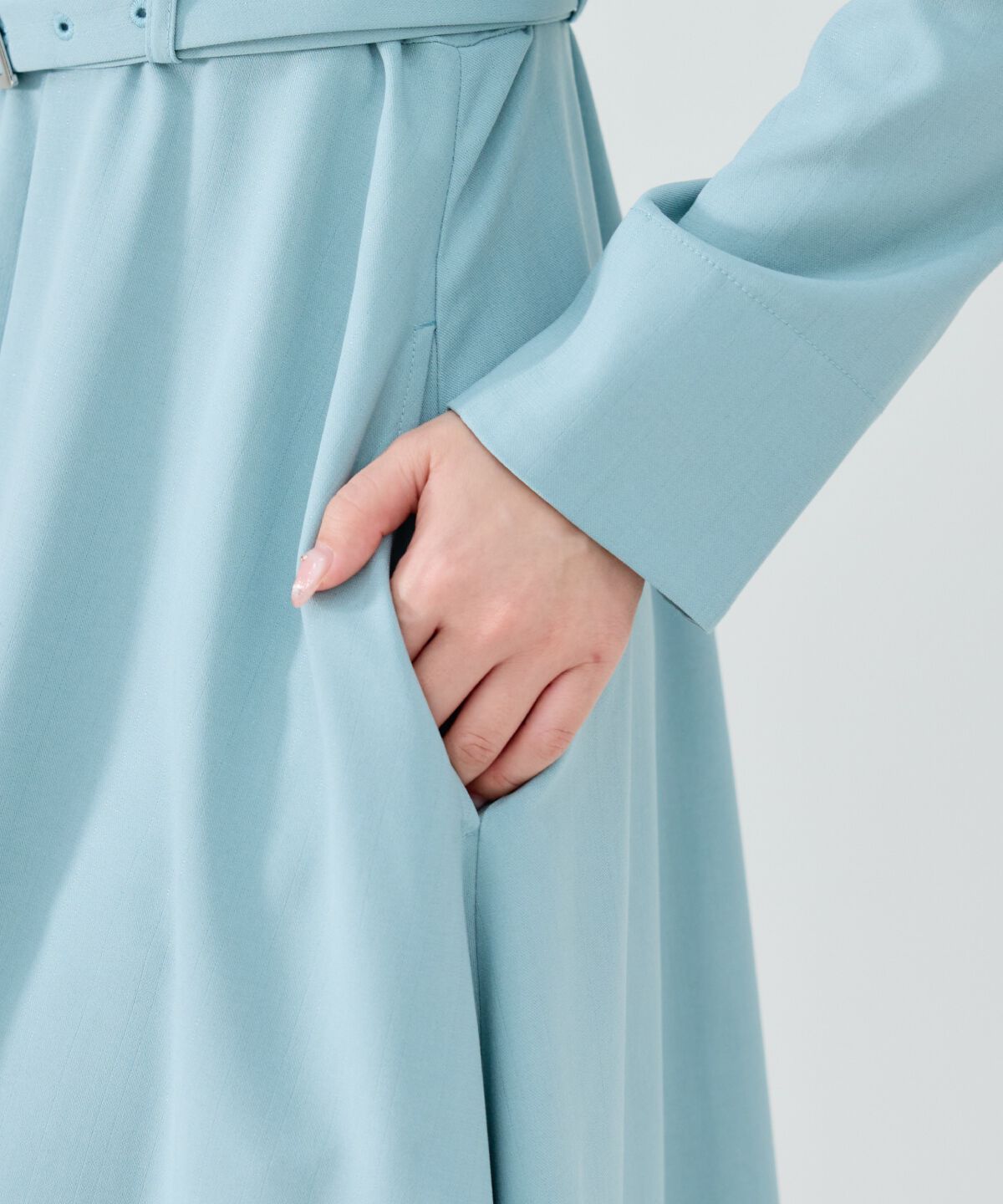 REDYAZEL「シャドウラメストライプカシュクールワンピース」|ワンピース|