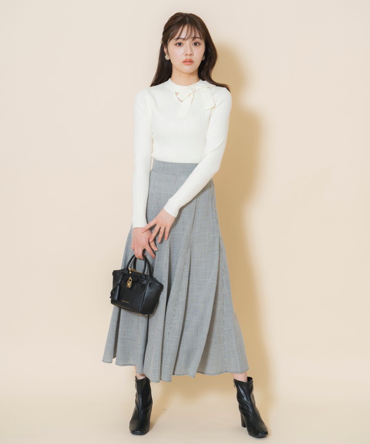 WILLSELECTION「アシメリボンプルオーバー」|ニット・セーター|