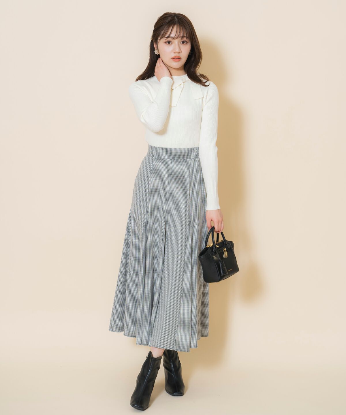 WILLSELECTION「アシメリボンプルオーバー」|ニット・セーター|