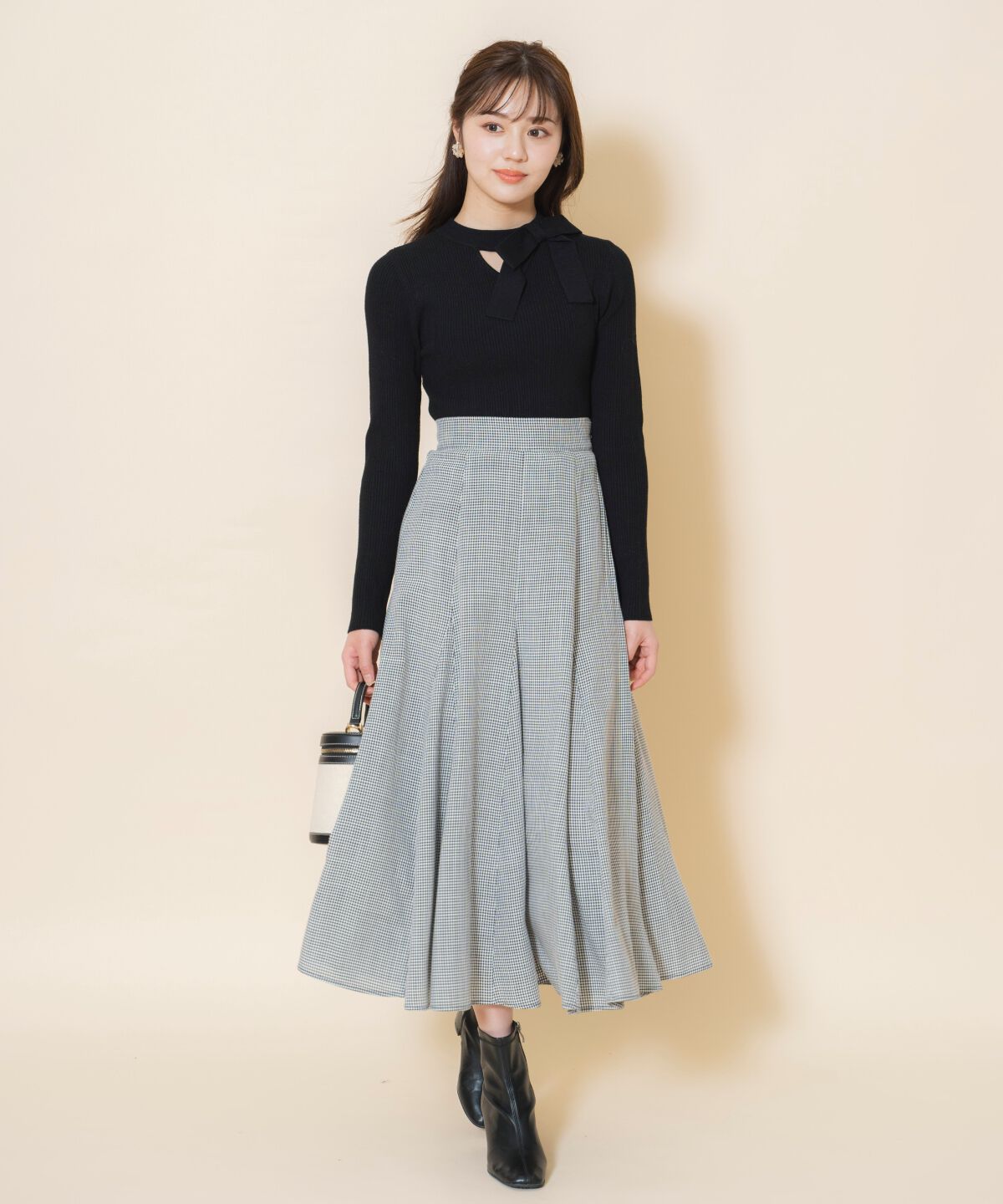 WILLSELECTION「アシメリボンプルオーバー」|ニット・セーター|