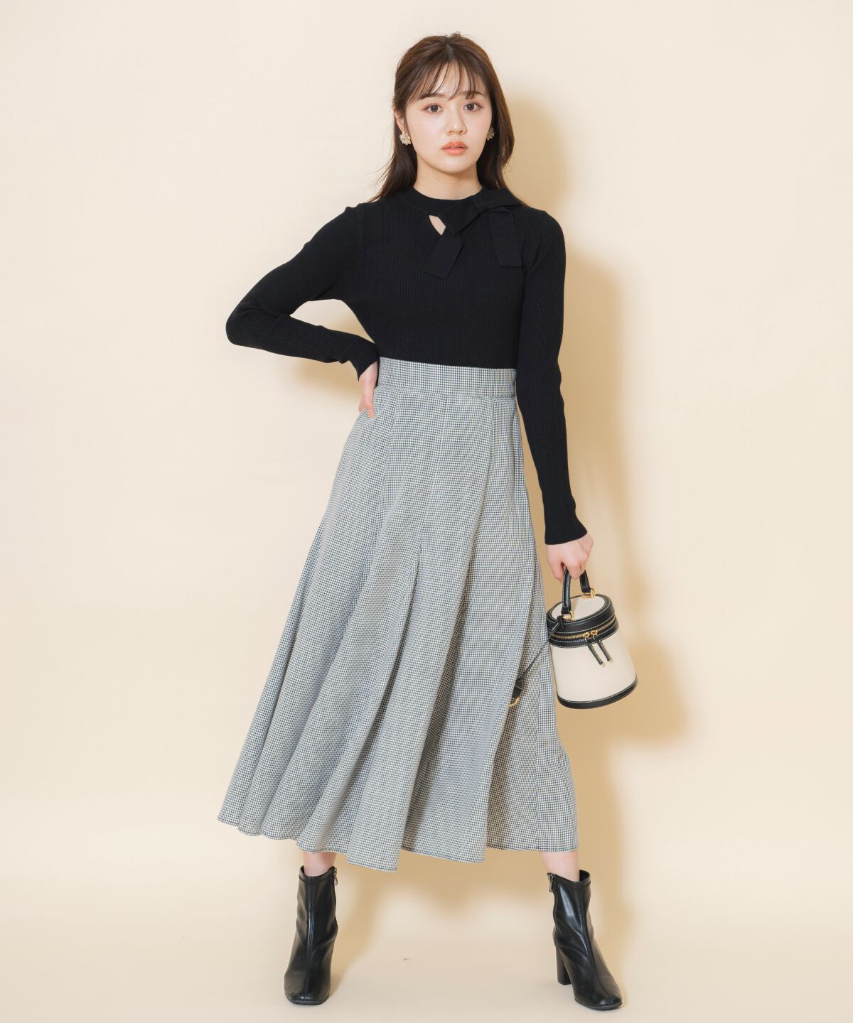 WILLSELECTION「アシメリボンプルオーバー」|ニット・セーター|