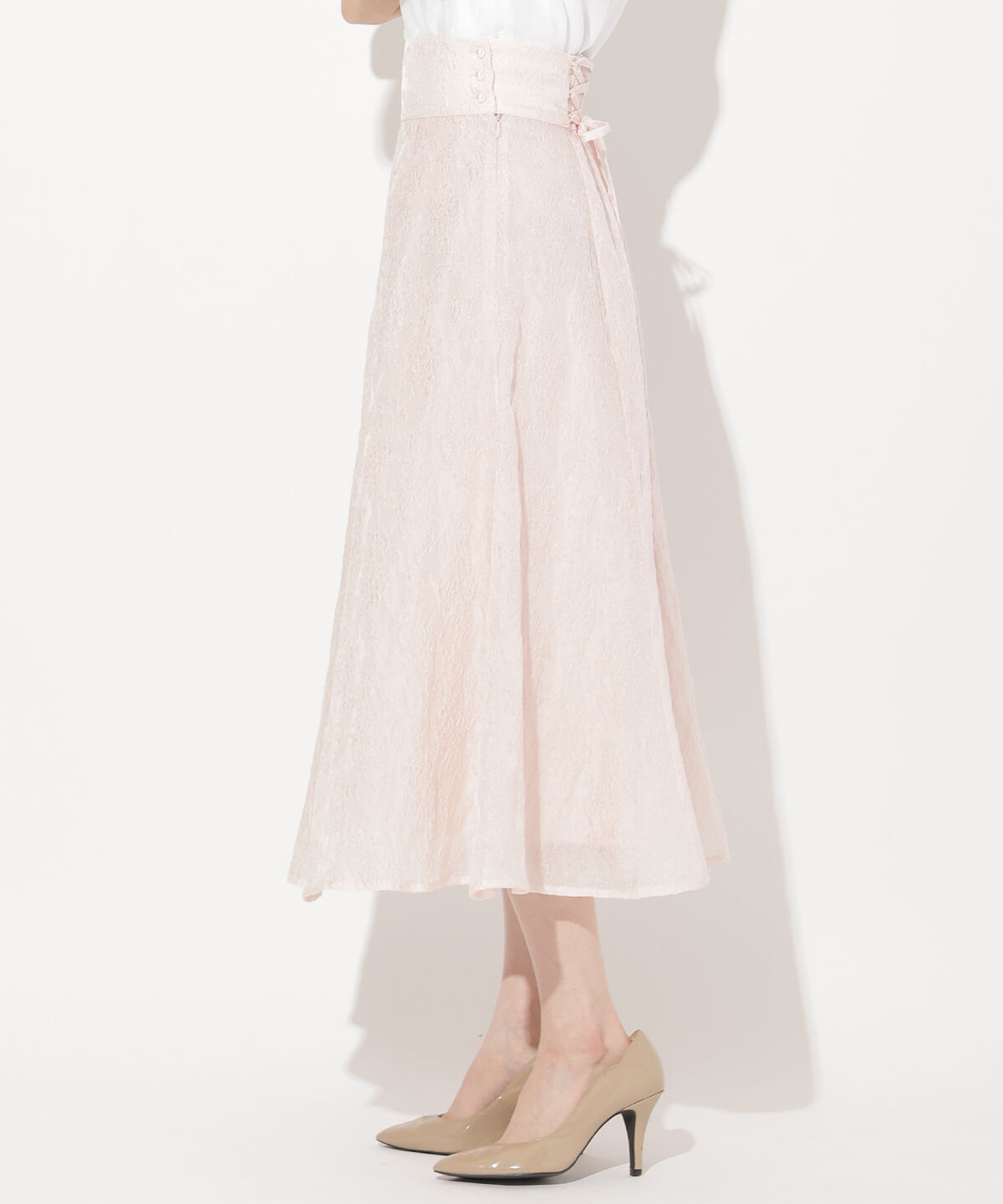 WILLSELECTION「エンボスジャガードフレアスカート」|フレア|