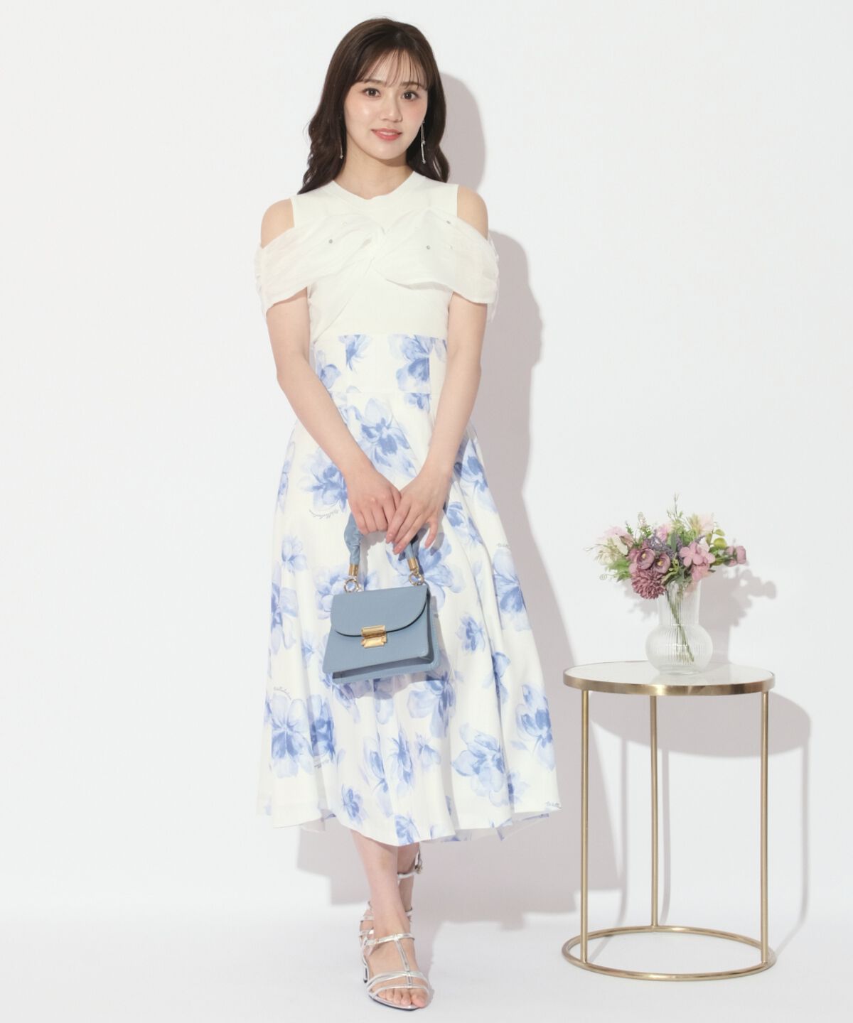 WILLSELECTION「ビジュー付きリボン風ニットプルオーバー」|ニット・セーター|