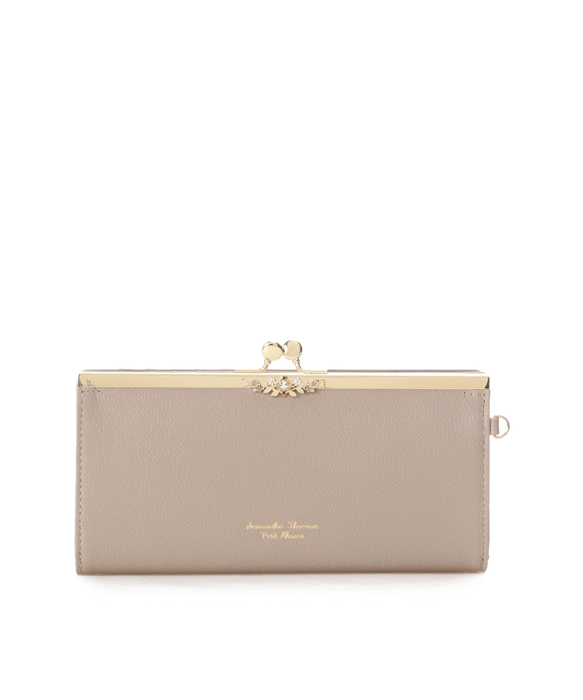 Samantha Thavasa Petit Choice「フラワーモチーフ長財布」|財布|グレージュ