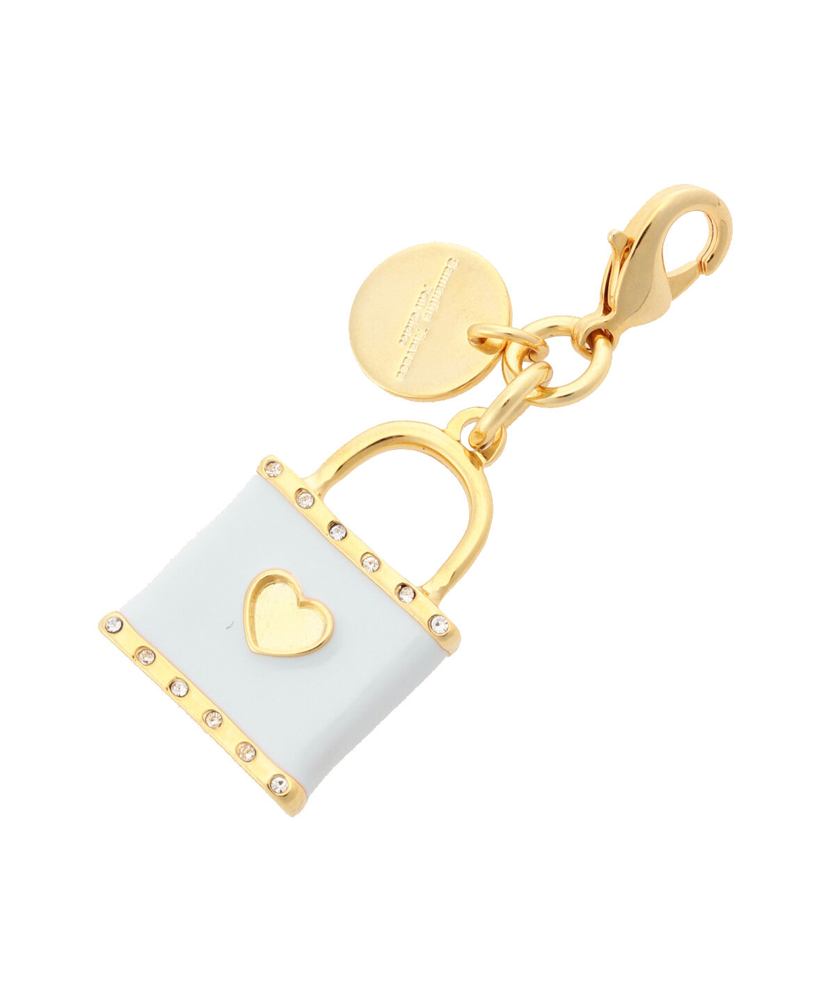 Samantha Thavasa Petit Choice「ハートロックファスナーチャーム」|チャーム・キーホルダー|ライトブルー