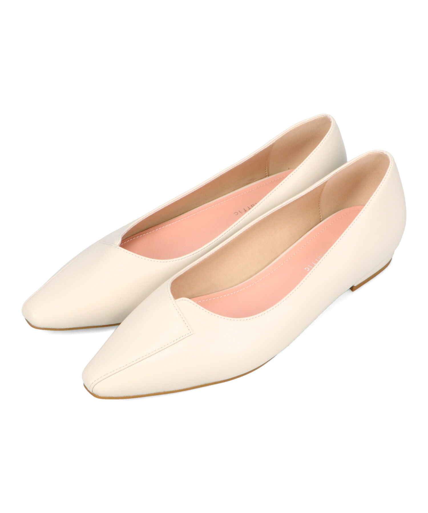 ORiental TRaffic「【WEB限定】アシンメトリーデザイン フラット パンプス /55102 通勤靴 すっきりシルエット」|パンプス|