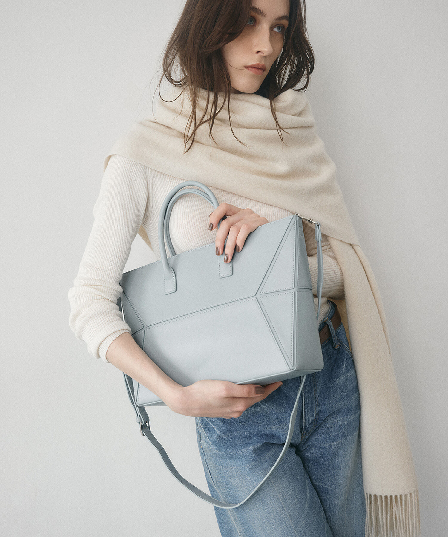 TOPKAPI TREASURE「【TREASURE TOPKAPI】 ジオメトリック ショルダー付 トートバッグ」|トートバッグ|