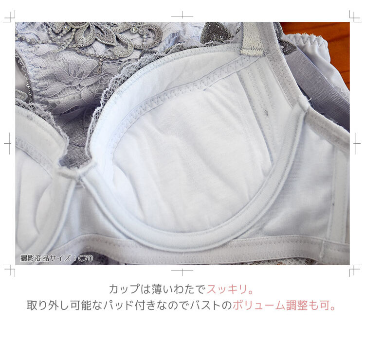 intesucre「アンテシュクレ なでしこブラ ブラジャー単品 H-J/65-85 IBT363」|インナー|
