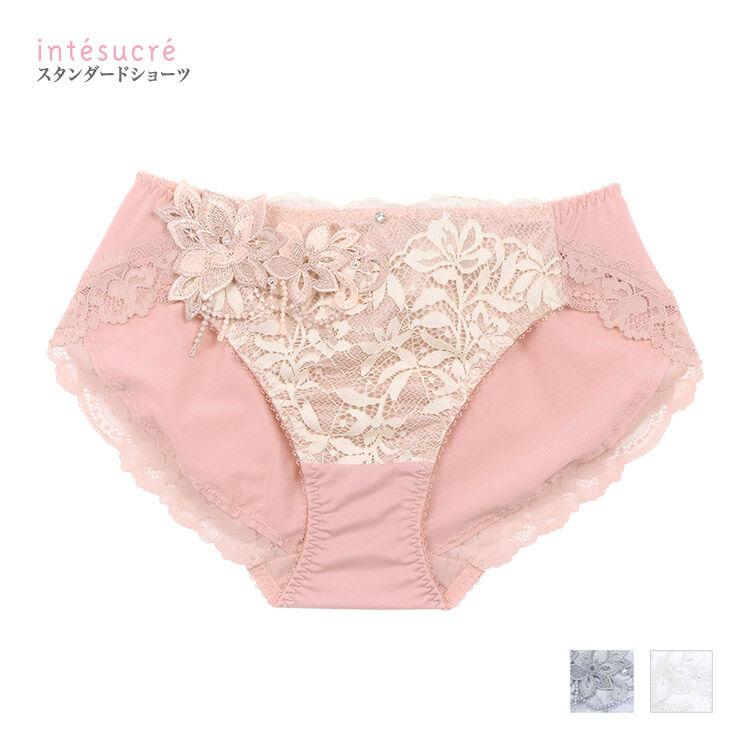 intesucre「アンテシュクレ なでしこブラ IBT363ペア スタンダードショーツ M-LL ISP363」|インナー|