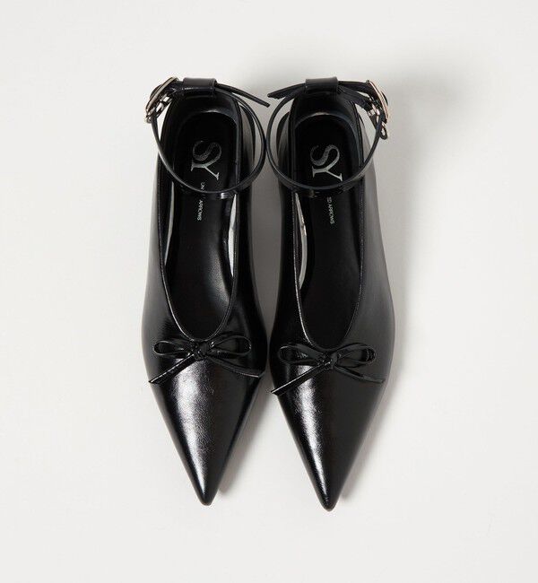 ODETTE E ODILE「＜SY＞ ポインテッドリボンベルト フラット15&uarr;」|パンプス|