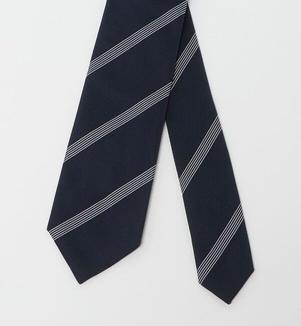 UNITED ARROWS「ネイビー マルチ ストライプ ネクタイ」|ネクタイ・蝶ネクタイ|
