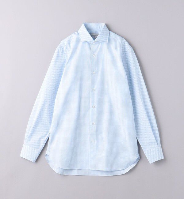 UNITED ARROWS「ALUMO/チェック ワイドカラー シャツ」|シャツ・ブラウス|