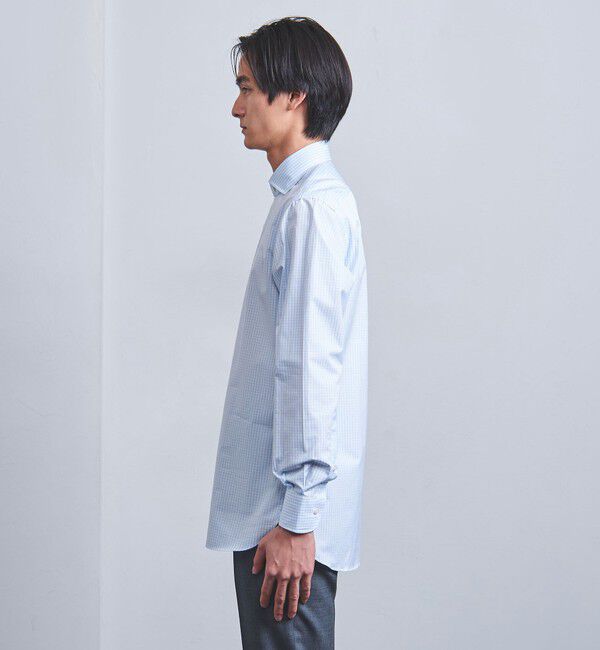 UNITED ARROWS「ALUMO/チェック ワイドカラー シャツ」|シャツ・ブラウス|