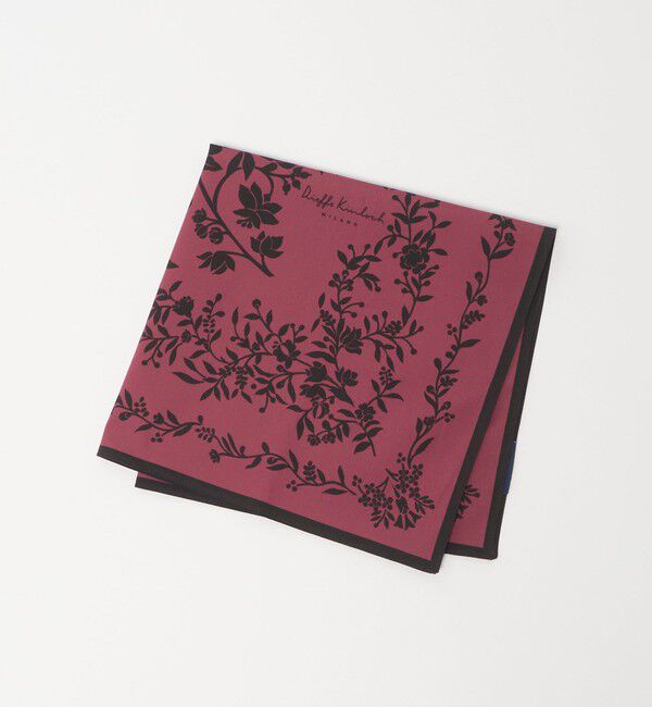 UNITED ARROWS「＜Dieffe Kinloch＞BK CLAVEL BLOSSOM/ハンカチ」|ハンカチ|WINE