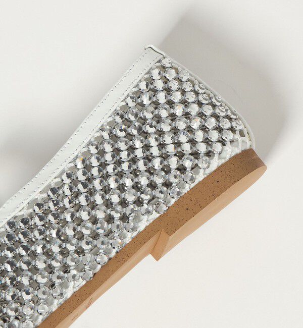 UNITED ARROWS「メッシュ ビジュー フラットシューズ」|パンプス|